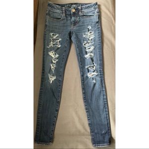 American Eagle mid-rise dark wash jeans